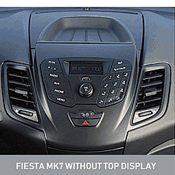 Connects2 CT23FD16 - Ford Fiesta 2008 - 2017 Double Din Stereo Silver Fascia Adaptor