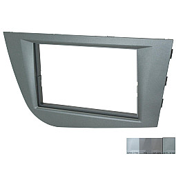 Connects2 CT24ST28 Seat Leon 2005-2012 Brilliant Silver Double Din Fascia Panel Adaptor Connects2 CT24ST28 Seat Leon 2005-2012 Brilliant Silver Double Din Fascia Panel Adaptor