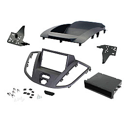 CT23FD65 Ford Transit 2015-2021 Dark Grey Double Din Car Stereo Fascia Adaptor Kit