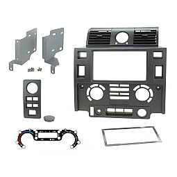 CT23LR07 Land Rover Defender 2007-2016 Matt Black Double Din Stereo Fascia Adaptor CT23LR07 Land Rover Defender 2007-2016 Matt Black Double Din Stereo Fascia Adaptor