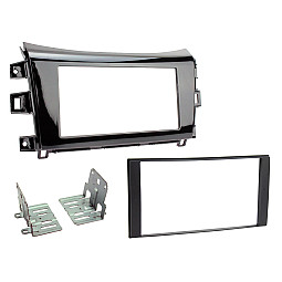 CT23NS36 Nissan NP300, Navara Gloss Black Double Din Stereo Fascia Panel CT23NS36 Nissan NP300, Navara Gloss Black Double Din Stereo Fascia Panel