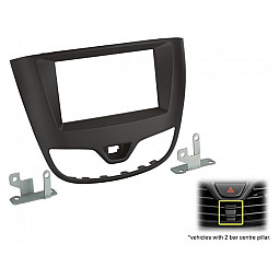 CT23VX63 Vauxhall/Opel Viva, Karl Double Din Fascia Adaptor (Matt Black) CT23VX63 Vauxhall/Opel Viva, Karl Double Din Fascia Adaptor (Matt Black)