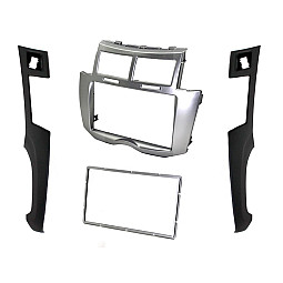 Connects2 CT24TY22 - Toyota Yaris Silver 2007-2011 Double Din CD Stereo Fascia Panel Connects2 CT24TY22 - Toyota Yaris Silver 2007-2011 Double Din CD Stereo Fascia Panel