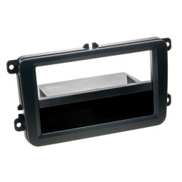 CT24VW18 VW Amarok, Beetle, Caddy, EOS, Golf Matt Black Car Stereo Fascia with Pocket CT24VW18 VW Amarok, Beetle, Caddy, EOS, Golf Matt Black Car Stereo Fascia with Pocket