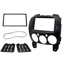 Connects2 CT24MZ13 Mazda 2 Car CD Stereo Double Din Black Fascia Surround Panel Connects2 CT24MZ13 Mazda 2 Car CD Stereo Double Din Black Fascia Surround Panel