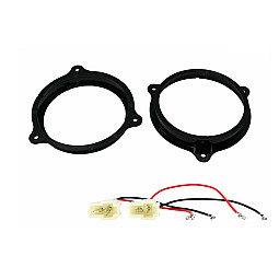 Nissan 165mm Front/Rear Door Speaker Adaptor With Speaker Adaptor Plugs Nissan 165mm Front/Rear Door Speaker Adaptor With Speaker Adaptor Plugs