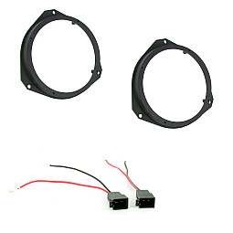 CT25VX06 Vauxhall Astra, Corsa 165mm Front Door Speaker Adaptor With Speaker Adaptor Plugs CT25VX06 Vauxhall Astra, Corsa 165mm Front Door Speaker Adaptor With Speaker Adaptor Plugs