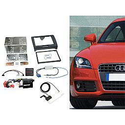 Audi TT (2006 - 2014) Double DIN Car Stereo Steering Fitting Kit With DAB Aerial