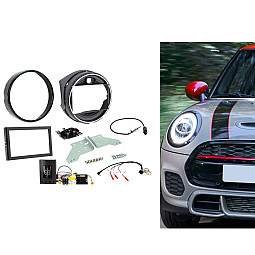 CTKBM28 BMW Mini F55 / F56 (2013-2016) Double Din Car Stereo Fascia Fitting Kit - Gloss Black