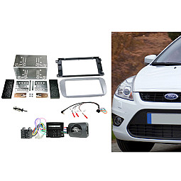 Connects2 CTKFD67 Ford Focus, Mondeo Silver Double Din Car Stereo Fascia Fitting Kit