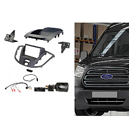 CTKFD87 Ford Transit 2015-2021 Dark Grey Single / Double Din Car CD Stereo Fascia Fitting Kit CTKFD87 Ford Transit 2015-2021 Dark Grey Single / Double Din Car CD Stereo Fascia Fitting Kit
