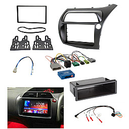 Honda Civic 2006-2011 (Hatchback) Single / Double Din Car Stereo Fascia Fitting Kit Honda Civic 2006-2011 (Hatchback) Single / Double Din Car Stereo Fascia Fitting Kit