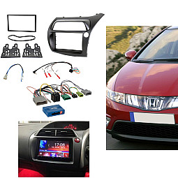 Connects2 CTKHD01 Honda Civic 2006 - 2011 Double Din Stereo Installation Fitting Kit Connects2 CTKHD01 Honda Civic 2006 - 2011 Double Din Stereo Installation Fitting Kit