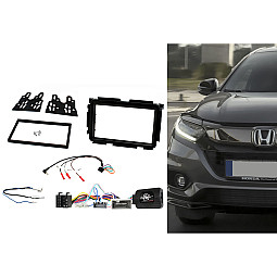 Connects2 CTKHD08 - Honda HR-V (LHD) 2014-2021 Double Din Stereo Gloss Black Fascia Fitting Kit