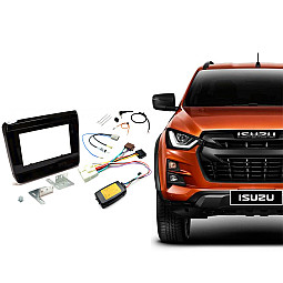 CTKIZ04 Isuzu D-Max Gloss Black Double Din Car Stereo Fascia Fitting Kit CTKIZ04 Isuzu D-Max Gloss Black Double Din Car Stereo Fascia Fitting Kit