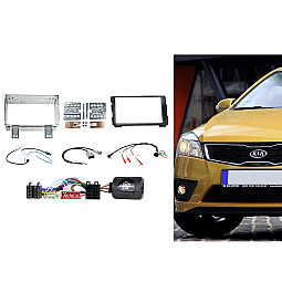 Connects2 CTKKI03 Kia Ceed, Pro Ceed Black Double Din Car Stereo Fascia Fitting Kit Connects2 CTKKI03 Kia Ceed, Pro Ceed Black Double Din Car Stereo Fascia Fitting Kit