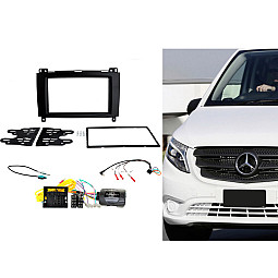 CTKMB17 Mercedes Vito W447 2015 > Double Din Car Stereo Fascia Fitting Kit CTKMB17 Mercedes Vito W447 2015 > Double Din Car Stereo Fascia Fitting Kit