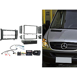 CTKMB18 Mercedes Sprinter (2007 - 2016) Double / Single Din Car Stereo Fascia Fitting Kit CTKMB18 Mercedes Sprinter (2007 - 2016) Double / Single Din Car Stereo Fascia Fitting Kit