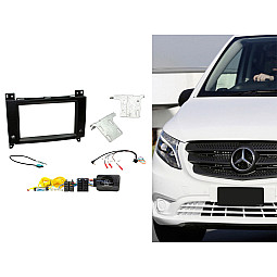 Connects2 CTKMB19 Mercedes Vito W447 2015 > Double Din Car Stereo Black Fascia Fitting Kit Connects2 CTKMB19 Mercedes Vito W447 2015 > Double Din Car Stereo Black Fascia Fitting Kit