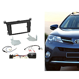 Connects2 CTKTY07 - Toyota RAV4 2014-2018 Matt Black Double Din Car Stereo Fitting Kit Connects2 CTKTY07 - Toyota RAV4 2014-2018 Matt Black Double Din Car Stereo Fitting Kit