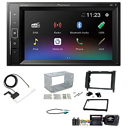 Mercedes A, B Class, Sprinter, Vito, Viano Pioneer DAB Digital Radio, 6.2" Screen Bluetooth Stereo Upgrade Kit