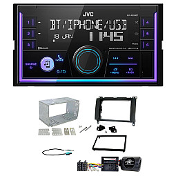 Mercedes A, B Class, Sprinter, Vito, Viano JVC Double Din Mechless USB, Bluetooth, AUX, iPod/iPhone Car Stereo Upgrade Pack Mercedes A, B Class, Sprinter, Vito, Viano JVC Double Din Mechless USB, Bluetooth, AUX, iPod/iPhone Car Stereo Upgrade Pack