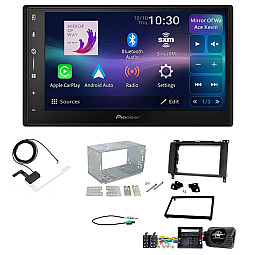 Mercedes Pioneer 6.8" Screen Wireless Android Auto/Apple CarPlay Bluetooth DAB+ Stereo Upgrade Kit