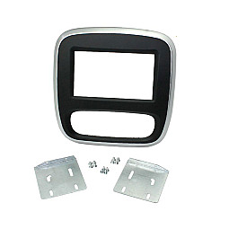 Connects2 CT23VX50 Vauxhall Vivaro 2014-2018 Double Din Stereo Fascia Adaptor Silver Black Connects2 CT23VX50 Vauxhall Vivaro 2014-2018 Double Din Stereo Fascia Adaptor Silver Black