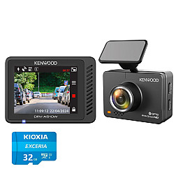Kenwood DRV-A510W 2" LCD Display Dashcam GPS, Wifi 2K HD Recording Dashboard Camera