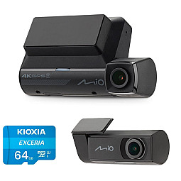 MiVue 4K UHD GPS, Wi-Fi, Car Dash Camera With HDR Rear View Camera and 64GB SD Card