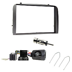 Alfa Romeo 147, GT Anthracite Double Din Stereo Fascia Fitting Kit Alfa Romeo 147, GT Anthracite Double Din Stereo Fascia Fitting Kit