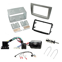 Alfa Romeo Mito 2008-2014 Double Din Car Stereo Fascia, Steering Control, Aerial Fitting Kit Alfa Romeo Mito 2008-2014 Double Din Car Stereo Fascia, Steering Control, Aerial Fitting Kit