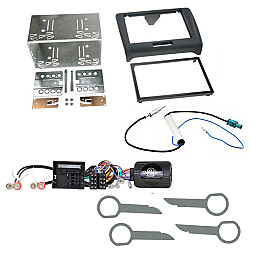 Audi TT (2006-2014) Mk2 Double Din Car Stereo Fascia Steering Stalk Fitting Kit