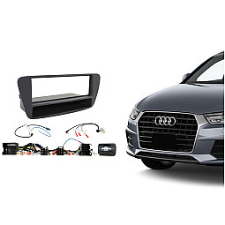 CTKAU18 Audi Q3 (2011 - 2018) Single Din Car Stereo Fascia Steering Control Fitting Kit