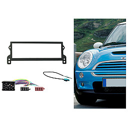 Connects2 CTKBM02-ISO BMW Mini 2001-2003 Single Din Car Stereo Fascia Fitting Kit Connects2 CTKBM02-ISO BMW Mini 2001-2003 Single Din Car Stereo Fascia Fitting Kit
