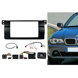 CTKBM03 BMW 3 Series E46 (1998-2005) Double Din Car Stereo Fitting Kit Fascia, Steering Control CTKBM03 BMW 3 Series E46 (1998-2005) Double Din Car Stereo Fitting Kit Fascia, Steering Control