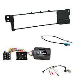 BMW 3 Series E46 (2001-2005) Car CD Stereo Fitting Kit Fascia, Steering Control, Aerial BMW 3 Series E46 (2001-2005) Car CD Stereo Fitting Kit Fascia, Steering Control, Aerial
