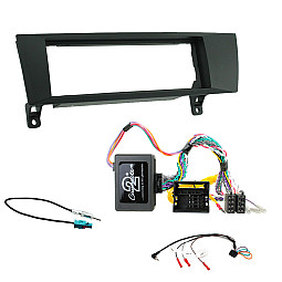 BMW 1, 3 Series E81, E90, E91 Car CD Stereo Fitting Kit Fascia, Steering Control, Reverse Sensor Adaptor