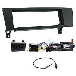 BMW 1 3 Series Car Single Din Stereo Fascia Steering Antenna Parking Chime Retention Kit