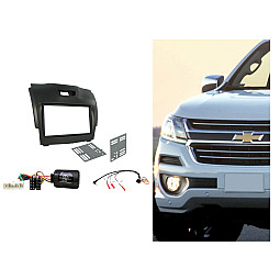 Connects2 CTKCV08 Chevrolet Colorado, S-10, Trailblazer Silver Double Din Stereo Fascia Fitting Kit Connects2 CTKCV08 Chevrolet Colorado, S-10, Trailblazer Silver Double Din Stereo Fascia Fitting Kit