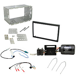 Citroen C2, C3 Double Din Car CD Stereo Fascia Steering Stalk Fitting Kit