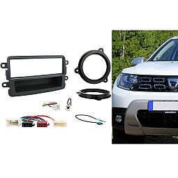 CTKDC02 Dacia Duster, Sandero Single Din Car Stereo Fascia Wiring Fitting Kit CTKDC02 Dacia Duster, Sandero Single Din Car Stereo Fascia Wiring Fitting Kit