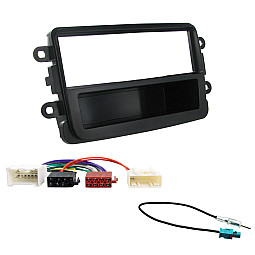 Dacia Duster, Sandero Car Stereo Single Din Fascia and Wirring Kit Dacia Duster, Sandero Car Stereo Single Din Fascia and Wirring Kit