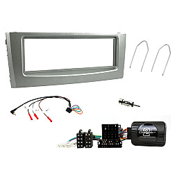 Connects2 CTKFT01 - Fiat Grande Punto (2005-2010) Anthracite Metallic Single DIN Fascia Fitting Kit