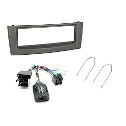 Connects2 CTKFT03 - Fiat Grande Punto Anthracite Metallic Single DIN Fascia Fitting Kit Connects2 CTKFT03 - Fiat Grande Punto Anthracite Metallic Single DIN Fascia Fitting Kit