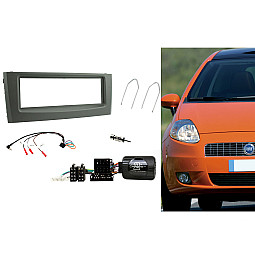Connects2 CTKFT06 - Fiat Grande Punto 2005-2018 Car Stereo Matt Black Fascia Fitting Kit  Connects2 CTKFT06 - Fiat Grande Punto 2005-2018 Car Stereo Matt Black Fascia Fitting Kit
