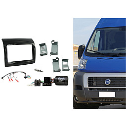 Connects2 CTKFT09 - Fiat Ducato 2012 - 2014 Black Double Din Car Stereo Fascia Fitting Kit Connects2 CTKFT09 - Fiat Ducato 2012 - 2014 Black Double Din Car Stereo Fascia Fitting Kit