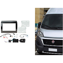 CTKFT14 Fiat Ducato 2015-2021 Double Din Stereo Fascia, Steering Control & Aerial Kit CTKFT14 Fiat Ducato 2015-2021 Double Din Stereo Fascia, Steering Control & Aerial Kit