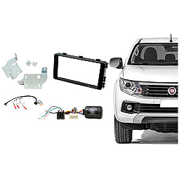 CTKMT09 Fiat FullBack 2018 Onwards Black Double Din Car CD Stereo Fascia Fitting Kit CTKMT09 Fiat FullBack 2018 Onwards Black Double Din Car CD Stereo Fascia Fitting Kit