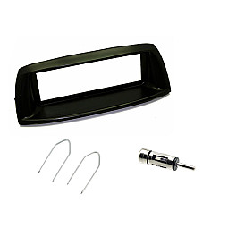 Fiat Punto 1999-2007 Black Single Din Fascia Facia Adaptor Fitting Kit